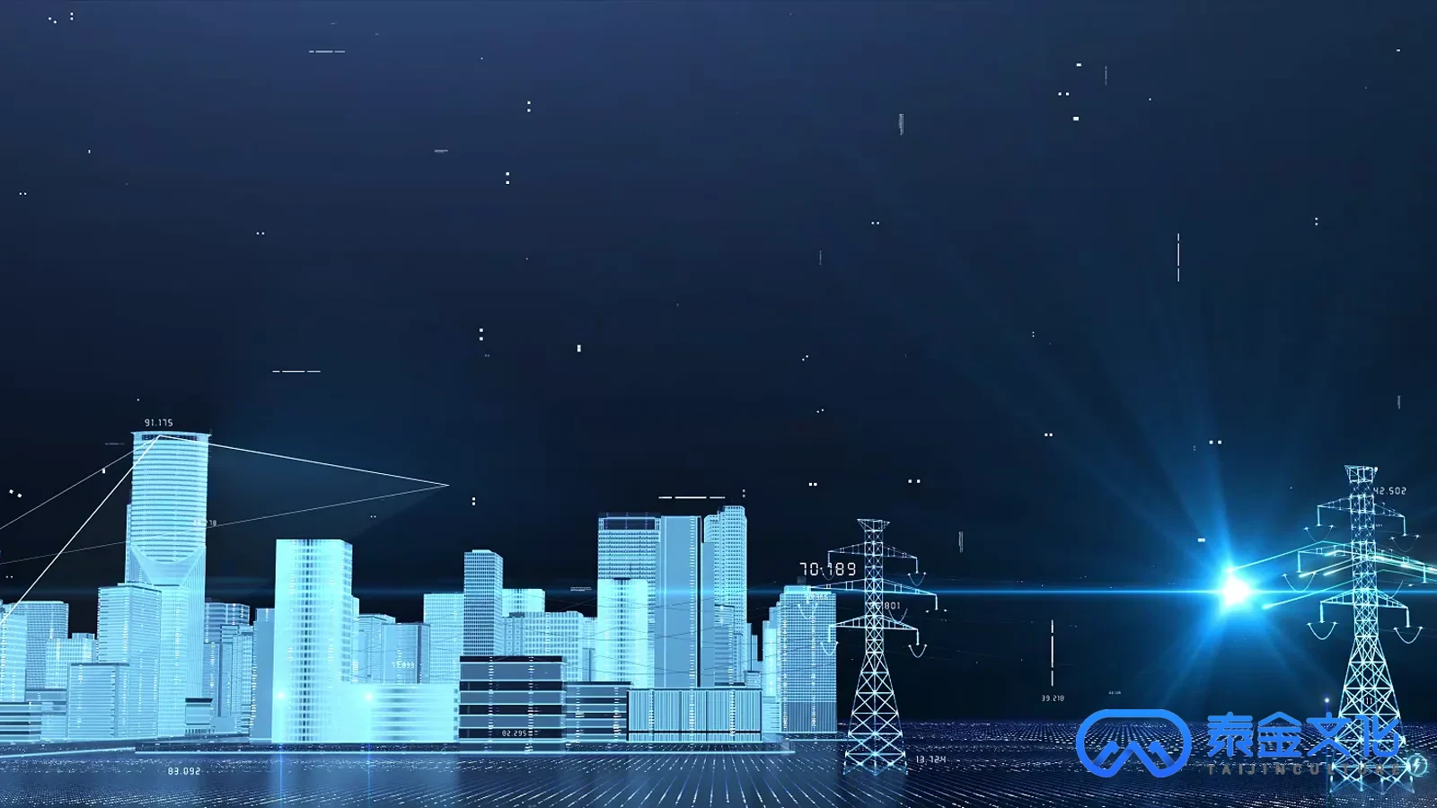 城市能源数字孪生与电网三维可视化场景